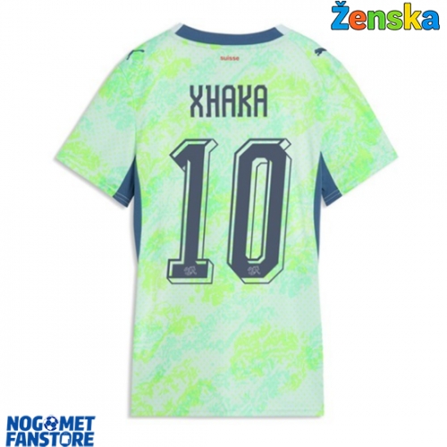Švicarska Granit Xhaka #10 Gostujuci Dres za Ženska SP 2026 Kratak Rukav